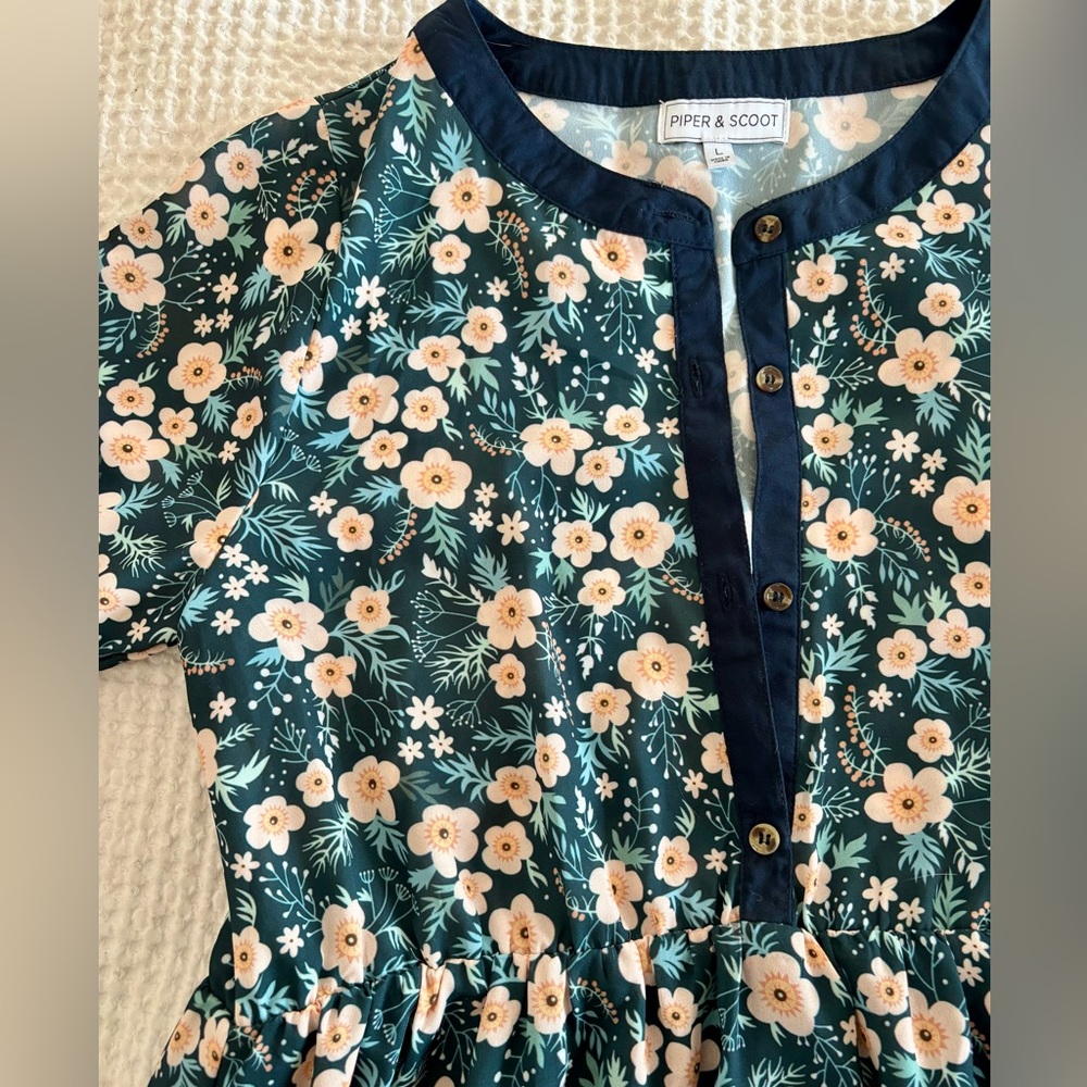 Piper & Scoot Floral Midi Dress